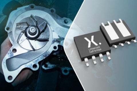 Nexperia extends LFPAK56D MOSFET line-up with AEC-Q101-qualified half-bridge package